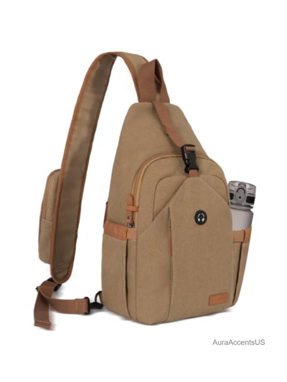OSOCE Sling Bag Crossbody Anti-Theft Headphone Pocket Canvas